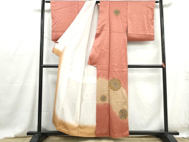 平和屋着物■中国三大刺繍　スワトウ刺繍　汕頭刺繍　訪問着　正倉院花文　暈し染め　金彩　正絹　逸品　DABG4778qa