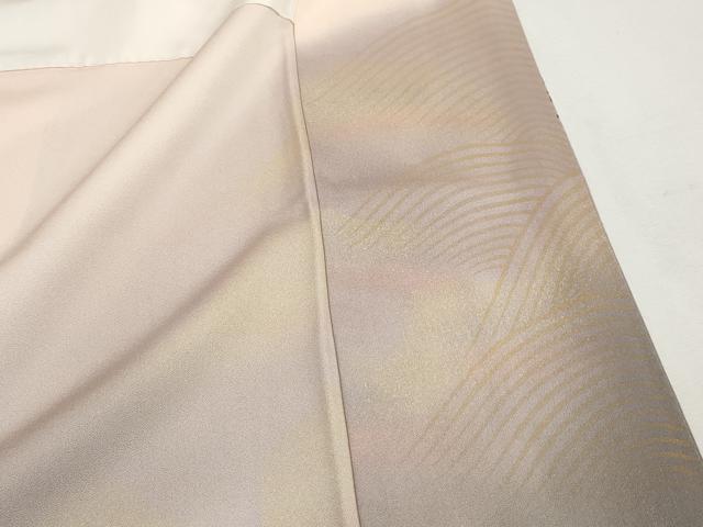 平和屋着物■豪華色留袖　駒刺繍　箔散らし　立波文　暈し染め　金彩　正絹　逸品　DABG4786qa