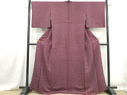 平和屋着物■上質な小紋　霞文　正絹　逸品　DABG4797qa