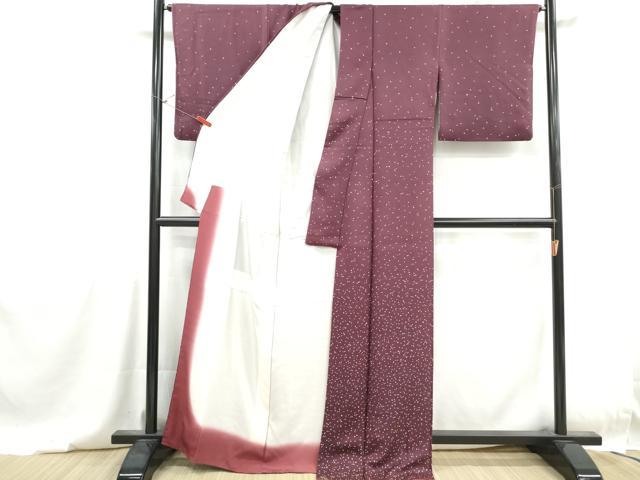 平和屋着物■上質な小紋　霞文　正絹　逸品　DABG4797qa