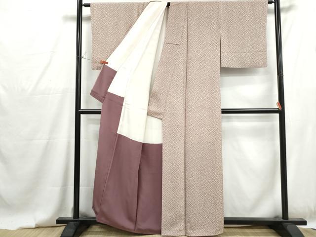 平和屋着物■上質な小紋　小花尽くし　正絹　逸品　DABG4799qa