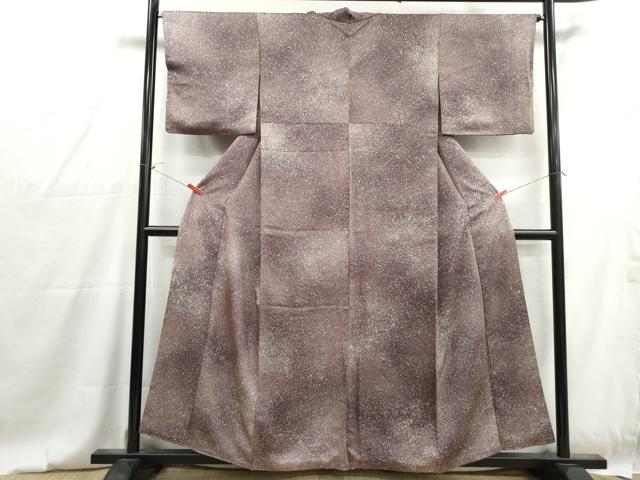 平和屋着物■上質な小紋　霞文　たたき染め　暈し染め　正絹　逸品　DABG4812qa