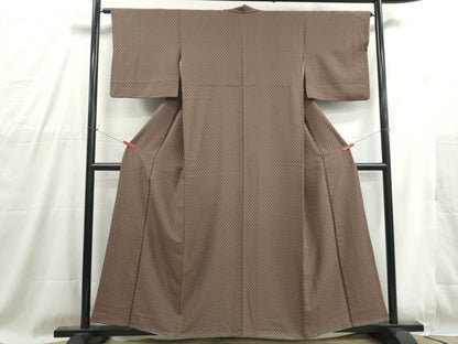 平和屋着物■上質な小紋　七宝文　正絹　逸品　DABG4821qa