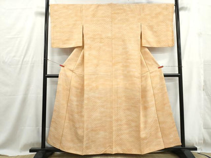 平和屋着物■上質な小紋　霞文　暈し染め　正絹　逸品　DABG4831qa