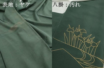 平和屋着物■中国三大刺繍　スワトウ刺繍　汕頭刺繍　相良刺繍　駒刺繍　色留袖　流水飛鶴花文　金彩　正絹　逸品　DABG4837qa