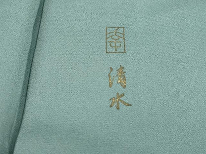 平和屋着物■訪問着　作家物　清水寺　樹林風景文　正絹　逸品　DABG4839qa