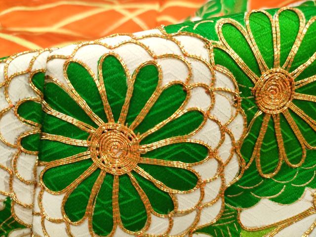 平和屋着物■豪華振袖　駒刺繍　花車文　金彩　正絹　逸品　DABG4841qa