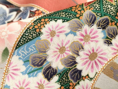 平和屋着物■豪華振袖　駒刺繍　御所車花文　暈し染め　金彩　正絹　逸品　DABG4853qa