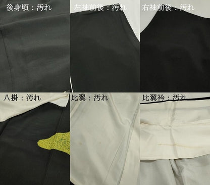 平和屋着物■豪華色留袖黒留袖　駒刺繍　乱菊　金彩　正絹　逸品　DABG4856qa