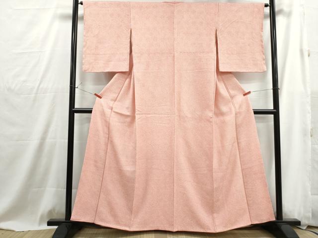 平和屋着物■大変加工の良い総絞り小紋　正絹　逸品　DABG4895qa
