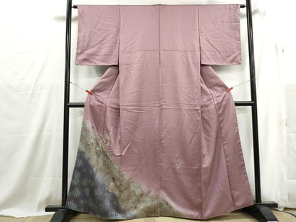 平和屋着物■中国三大刺繍　スワトウ刺繍　汕頭刺繍　駒刺繍　色留袖　唐草花鼓文　暈し染め　金糸　正絹　逸品　DABG4900qa