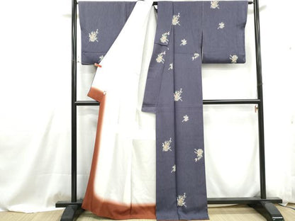 平和屋着物■上質な小紋　花車文　そごう百貨店扱い　正絹　逸品　DABG4905qa