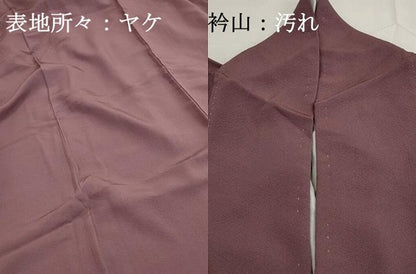 平和屋着物■上質な色無地　蘇芳香色　正絹　逸品　DABG4916qa