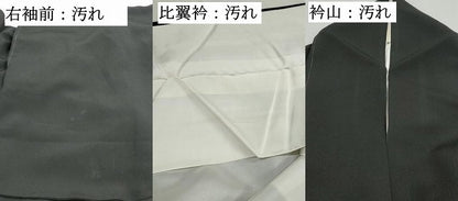 平和屋着物■豪華黒留袖　駒刺繍　扇面飛鶴浜松文　暈し染め　金彩　正絹　逸品　DABG4922qa