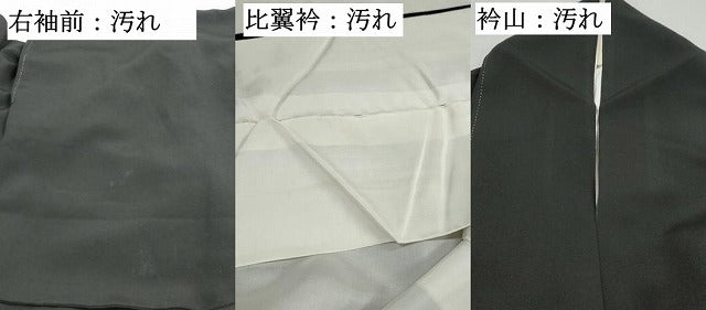 平和屋着物■豪華黒留袖　駒刺繍　扇面飛鶴浜松文　暈し染め　金彩　正絹　逸品　DABG4922qa