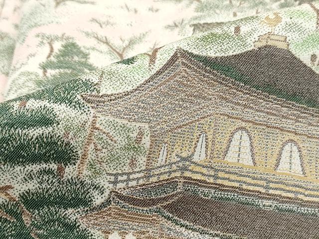 平和屋着物■豪華黒留袖　寿光織　京洛名所園　暈し染め　金糸　正絹　逸品　DABG4924qa