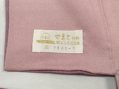 平和屋着物■金彩友禅作家　堤順三　小紋　霞花文　金銀彩　やまと金ラベル　正絹　逸品　DABG4937qa