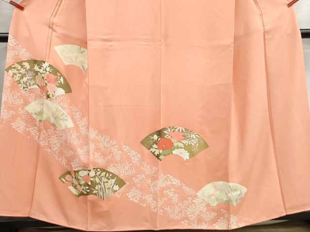 平和屋着物■訪問着　刺繍　地紙花文　金彩　正絹　逸品　DABG4945qa