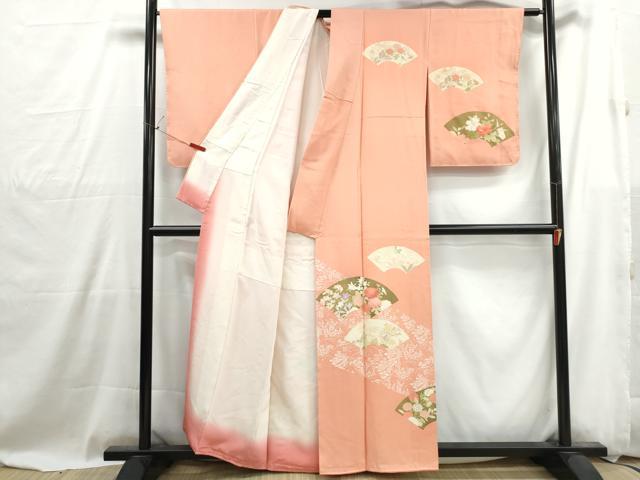 平和屋着物■訪問着　刺繍　地紙花文　金彩　正絹　逸品　DABG4945qa