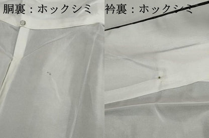 平和屋着物■上質な紬　草花文　正絹　逸品　DABG4988qa