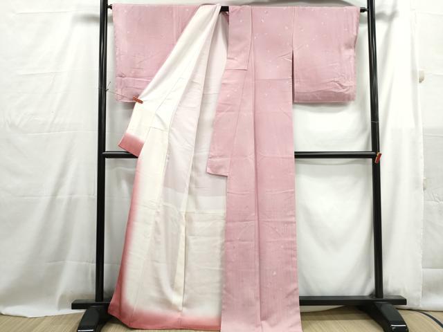 平和屋着物■上質な小紋　箔散らし　暈し染め　正絹　逸品　DABG4989qa