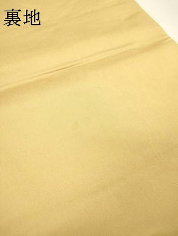 平和屋本店●六通柄袋帯　唐織　伊勢物語絵巻　本金箔　金泥箔　正絹　逸品　DABG5068fe