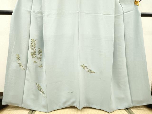 平和屋着物▼訪問着　総刺繍　短冊花松文　金銀糸　正絹　逸品　DABG5309fe