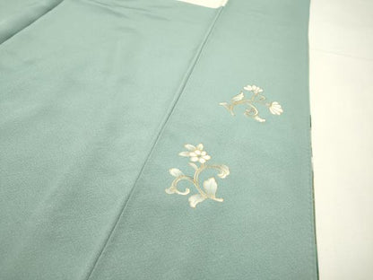 平和屋着物▼訪問着　刺繍　正倉院更紗花唐草文　暈し染　金糸　正絹　逸品　DABG5321fe