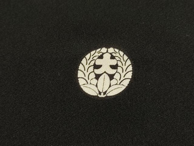 平和屋着物▼豪華黒留袖　作家物　刺繍　風景花松文　金糸　正絹　逸品　DABG5331fe