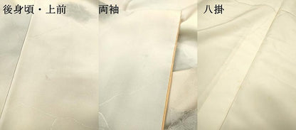平和屋着物●上質な小紋　地紋起こし　花絵皿文　暈し染　正絹　逸品　DABG5444fe