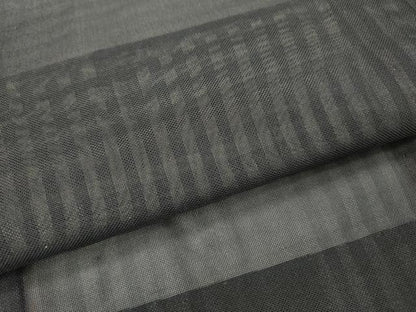 平和屋着物▽道行コート　スリーシーズン　春夏秋　塵除け　二重紗　格子　ロング丈　正絹　逸品　DABG5501fe