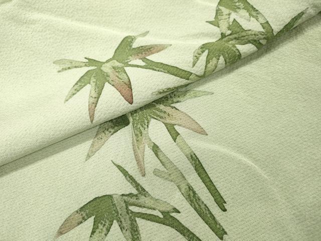 平和屋着物＃羽織　ろうけつ染　笹竹文　正絹　逸品　DABG5504fe