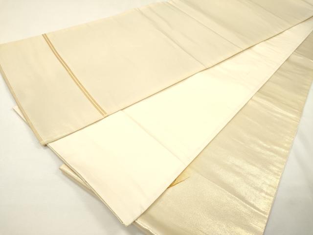 平和屋着物●西陣　川島織物　太鼓柄袋帯　駒刺繍　流水片輪車文　金彩　正絹　逸品　DABG5546fe