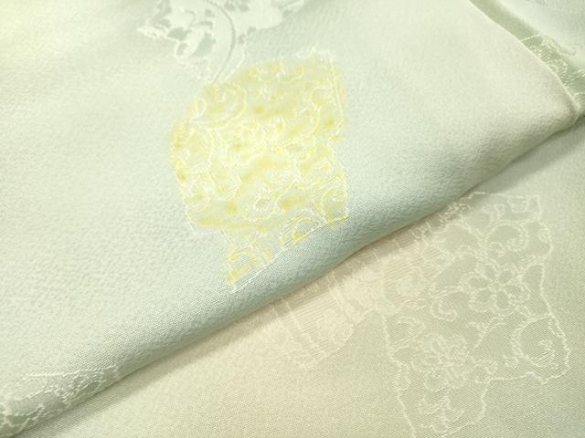 平和屋着物●上質な小紋　地紋起こし　破れ色紙花文　暈し染　正絹　逸品　未使用　DABG5650fe