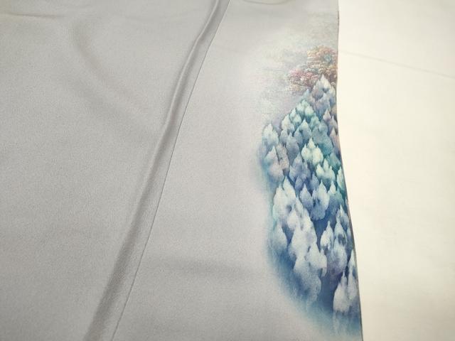 平和屋着物▼豪華色留袖　作家物　手描き　大原の里　暈し染　正絹　逸品　DABG5661fe