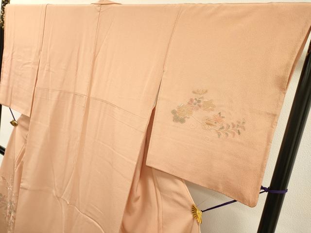 平和屋着物▼中国三大刺繍　スワトウ刺繍　汕頭刺繍　総刺繍　訪問着　地紙芝花文　正絹　逸品　DABG5666fe