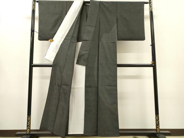 平和屋着物▽本塩沢　訪問着　単衣　110亀甲　流水文　正絹　逸品　DABG5684fe
