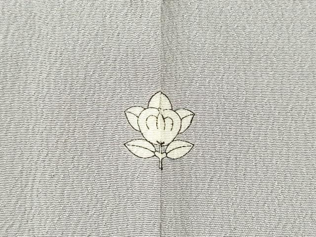 平和屋着物▽上質な色無地　単衣　暁鼠色　正絹　逸品　DABG5690fe