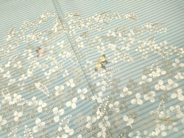 平和屋着物▽松尾光琳　色留袖　単衣　無双　絽袷　絽×絽　萩図　光琳本金箔　反端・保証書付き　正絹　逸品　未使用　DABG5720fe