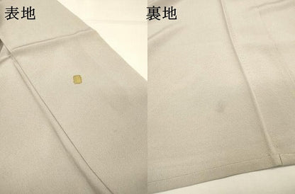 平和屋着物▽上質な小紋　単衣　箔散らし　金彩　正絹　逸品　DABG5722fe