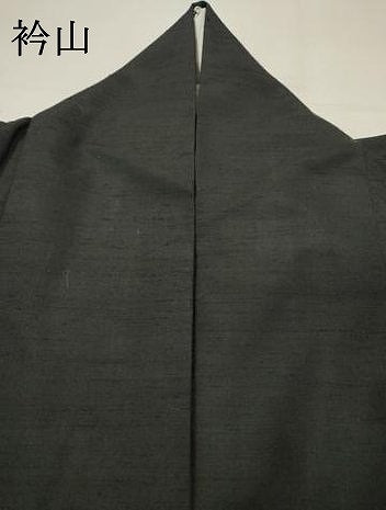 平和屋着物▽訪問着　単衣　紬地　浮織　たんぽぽ　黒地　反端付き　正絹　逸品　DABG5724fe