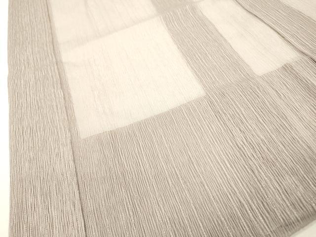 平和屋着物▽長羽織　スリーシーズン　春夏秋　塵除け　櫛引織　丸文　銀通し地　正絹　逸品　DABG5727fe