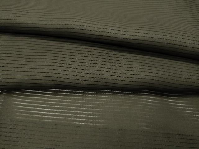 平和屋着物▽男性　黒紋付　長羽織　スリーシーズン　春夏秋　塵除け　絽　正絹　逸品　DABG5729fe