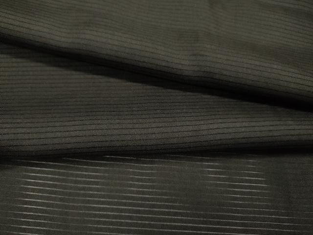 平和屋着物▽男性　黒紋付　長羽織　スリーシーズン　春夏秋　塵除け　絽　正絹　逸品　DABG5730fe
