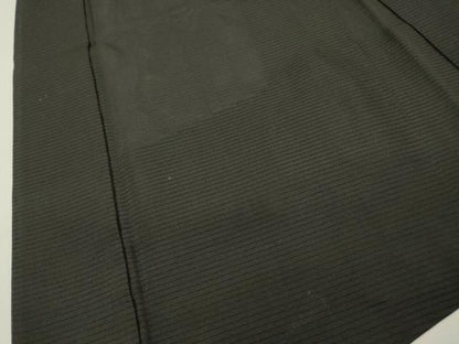 平和屋着物▽男性　黒紋付　羽織　スリーシーズン　春夏秋　塵除け　絽　正絹　逸品　DABG5732fe