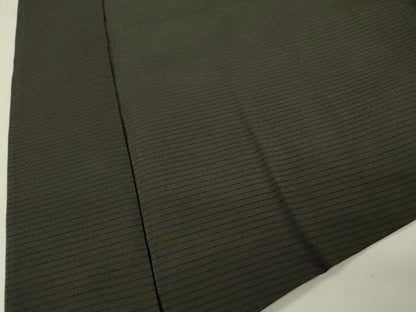 平和屋着物▽男性　黒紋付　長羽織　スリーシーズン　春夏秋　塵除け　絽　正絹　逸品　DABG5733fe