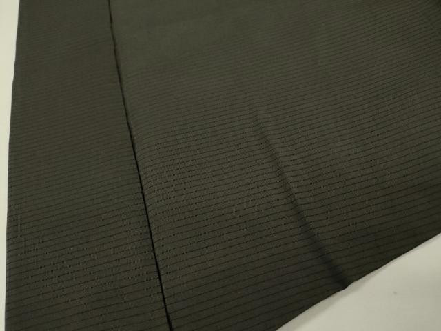 平和屋着物▽男性　黒紋付　長羽織　スリーシーズン　春夏秋　塵除け　絽　正絹　逸品　DABG5733fe