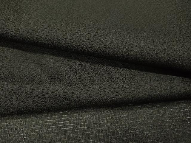平和屋着物▽男性　羽織　スリーシーズン　春夏秋　塵除け　霞紋紗　黒地　正絹　逸品　DABG5734fe