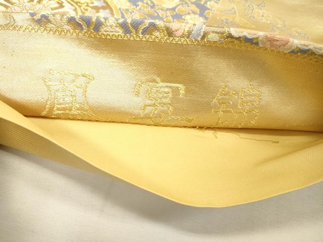平和屋着物▼六通柄袋帯　唐織　鳳宴錦　金糸　正絹　逸品　DABG5744fe