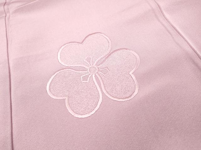 平和屋着物▼無地絵羽訪問着　総刺繍　舞花　紅藤色　正絹　逸品　DABG5894fe